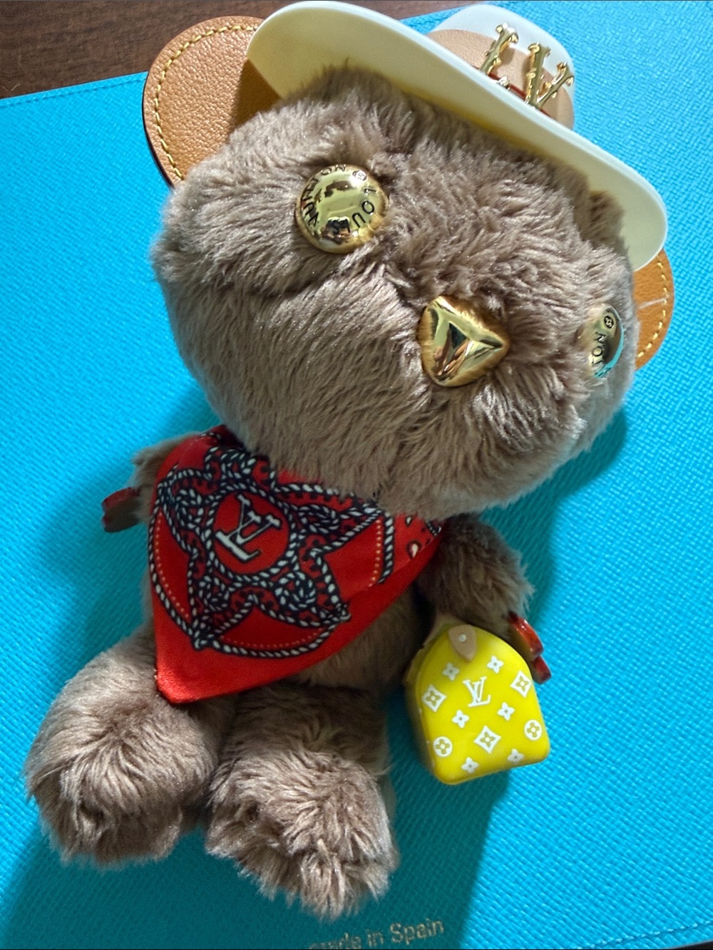 Cowboy Bear Bag Charm